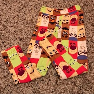 Kids S/M LuLaRoe Leggings, Toy Story Print Unicorn